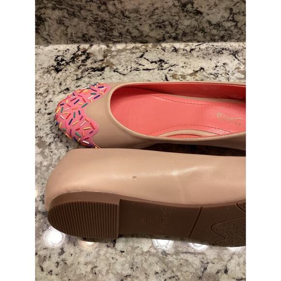 Shoe Bakery Strawberry sprinkle Jimmy Flats ballet retro unique girlie shoes 7 - Picture 7 of 10